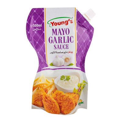 YOUNGS MAYO GARLIC 500ML SAUCE