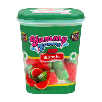 YUMMY GUMMY JELLY WATERMELON JAR 175 GM