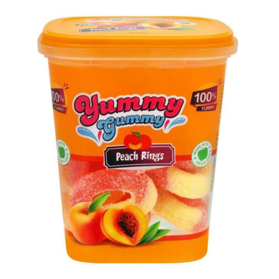 YUMMY GUMMY PEACH RINGS 175 G