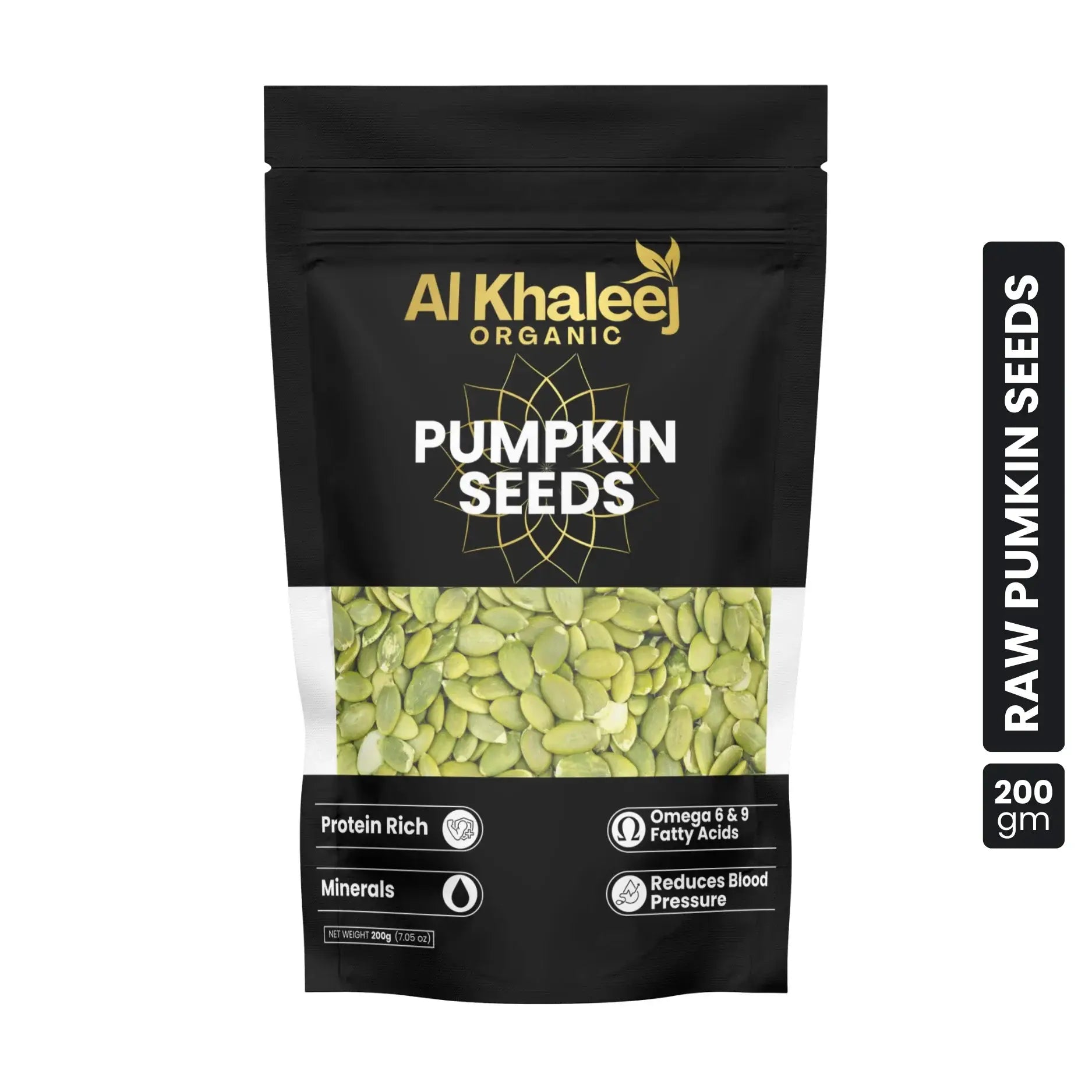 ALKHALEEJ ORGANIC PUMPKIN SEEDS 200GM