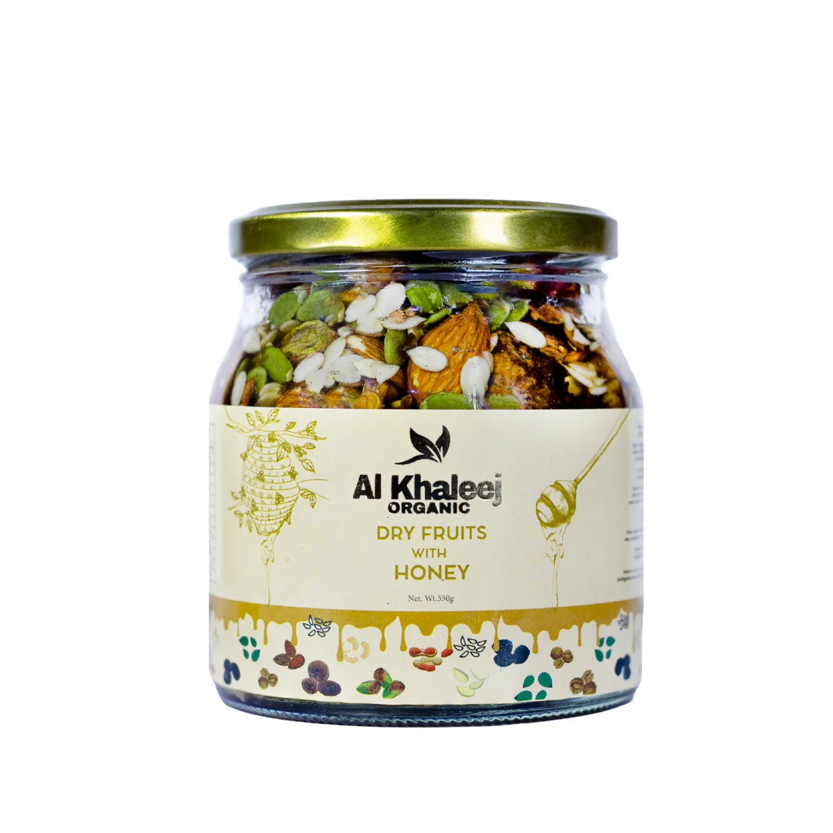 ORGANIC DRY FRUITS WITH HONEY 550GM