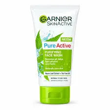 GARNIER FACE WASH 100ML PURE ACTIVE NEEM