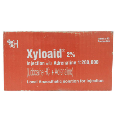XYLOAID INJ 2% ADERNALINE