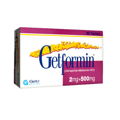 GETFORMIN TAB 2MG/500MG