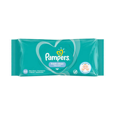PAMPERS WIPES 52PCS FRESH CLEAN