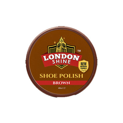LONDON SHINE WAX SHOE POLISH 48ML BROWN