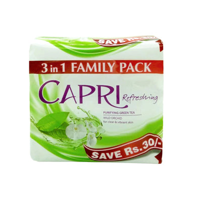 CAPRI SOAP 150GM 3PCS GREEN