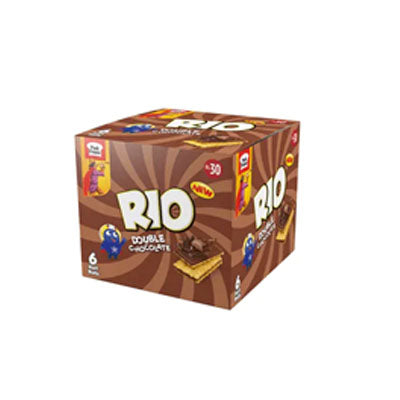 RIO BISCUITS HALF ROLL DOUBLE CHOCOLATE