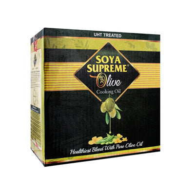 SOYA SUPREME OLIVE COOKING OIL 1LITRE POUCH