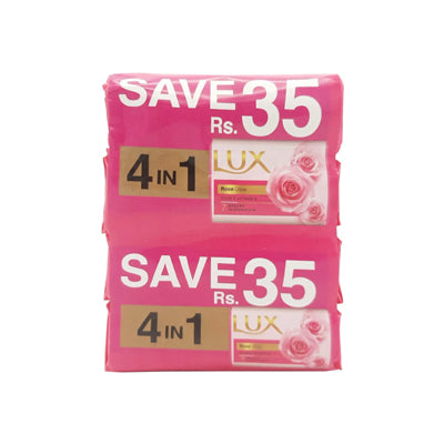LUX SOAP 130GM PINK 4IN1