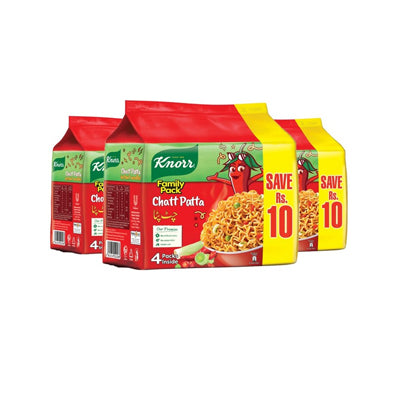 KNORR NOODLES 244GM FAMILY PACK 4S CHATPATTA