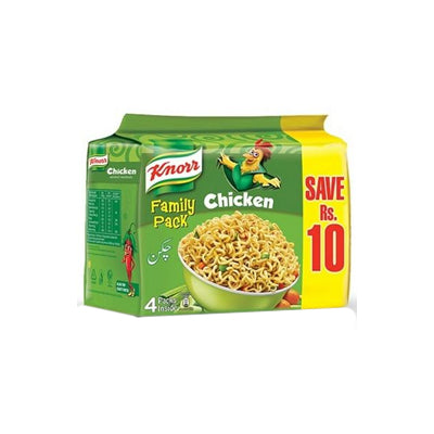 KNORR NOODLES 244GM FAMILY PACK 4S CHICKEN