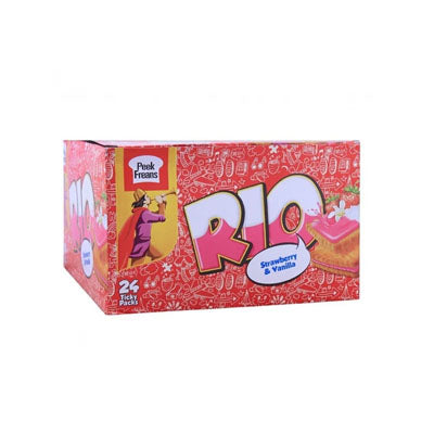 RIO BISCUITS SNACK PACKS STRAWBERRY 24PCS