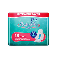 BUTTERFLY PADS LONG 18PCS