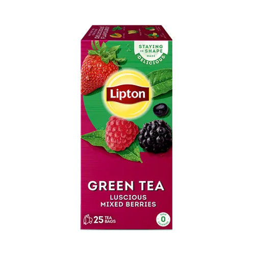 LIPTON GREEN TEA BOX 25PCS MIXED BERRIES