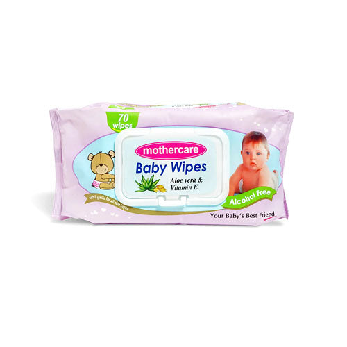 MOTHER CARE BABY WIPES 70PCS PURPLE