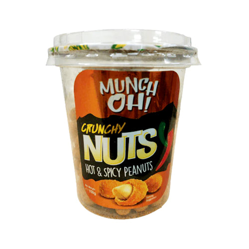 MUNCH OH CRUNCHY NUTS 150GM HOT&SPICY