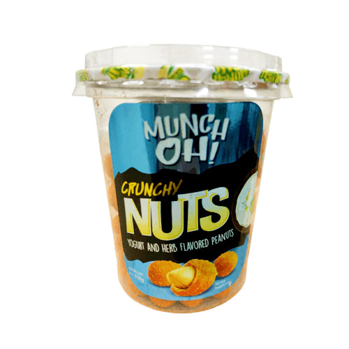 MUNCH OH CRUNCHY NUTS 150GM YOGURT&HERB