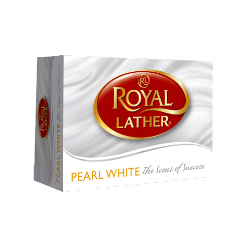 ROYAL LATHER SOAP 125GM PEARL WHITE