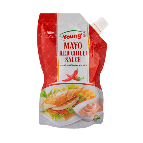 YOUNGS MAYO 200ML RED CHILLI SAUCE